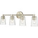 Ashli 4 Light 28 inch Modern Gold Vanity Light Wall Light